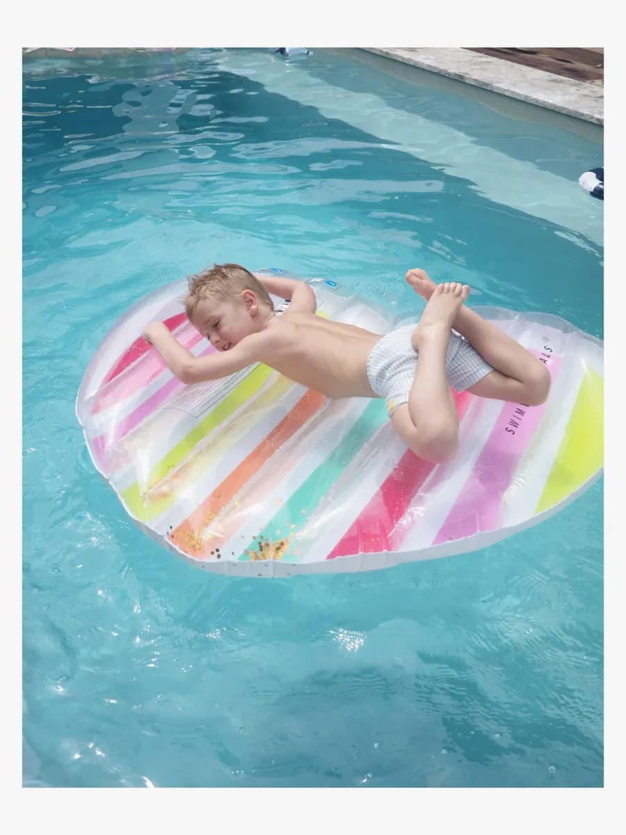 Swim Essentials Badmadrass Heart 150x100 cm, Color Rush