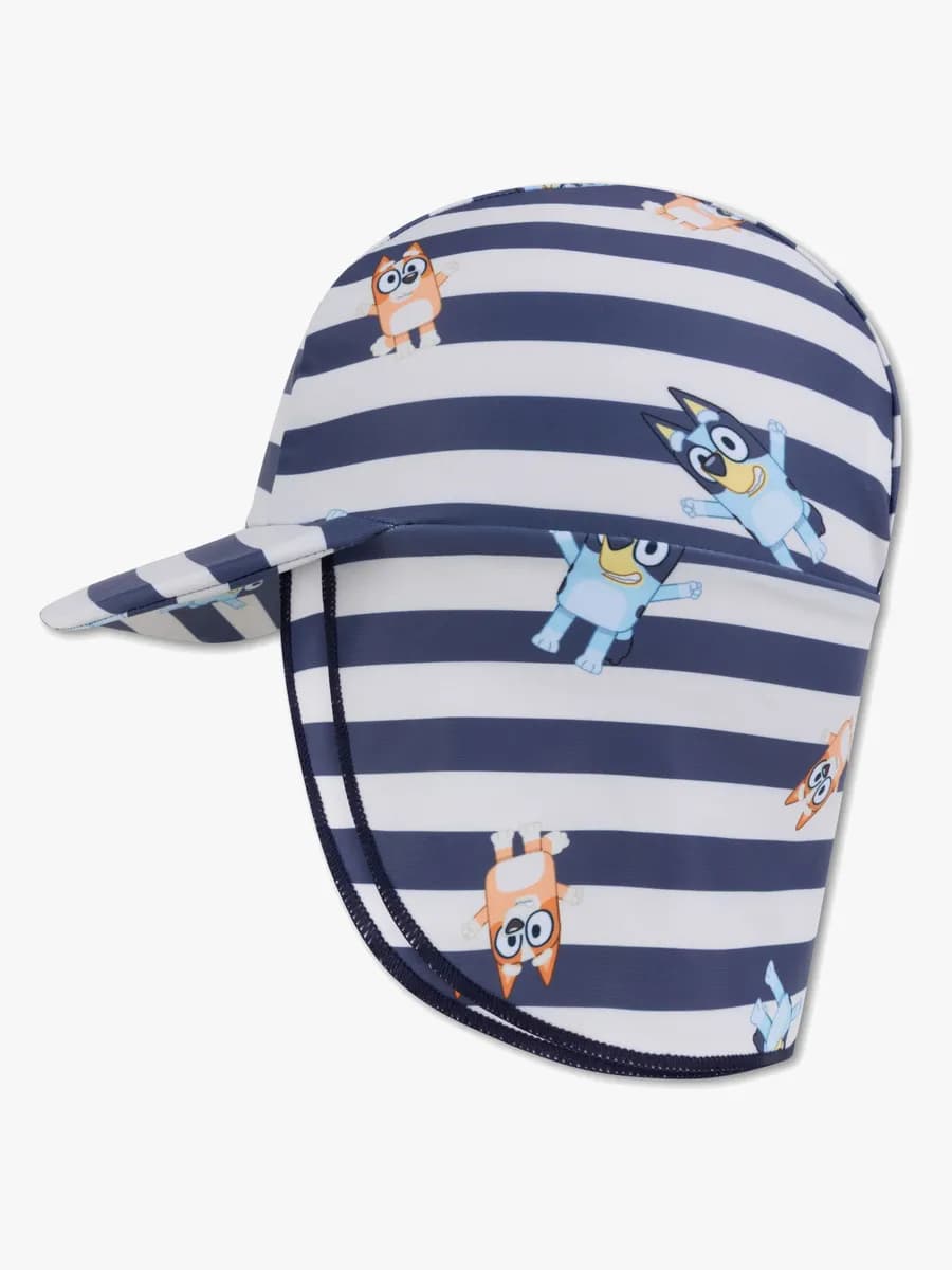 Swim Essentials Bluey Randig UV-Badhatt, 2-4 år