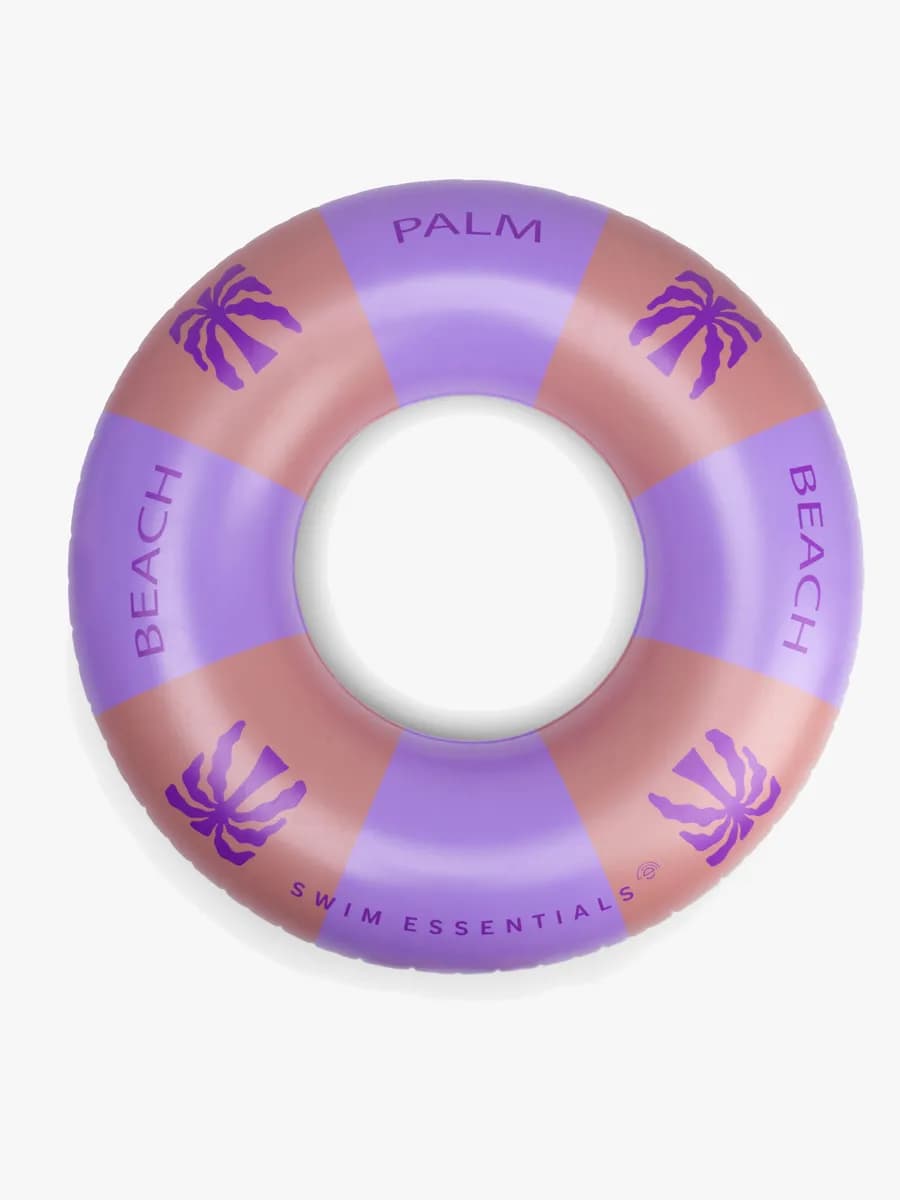 SwimEssentials Badring 120 cm, Palm Trees Purple
