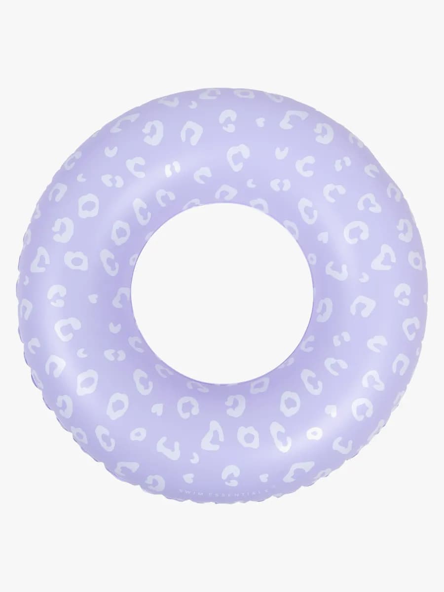 SwimEssentials Badring 90 cm, Lila Leopard