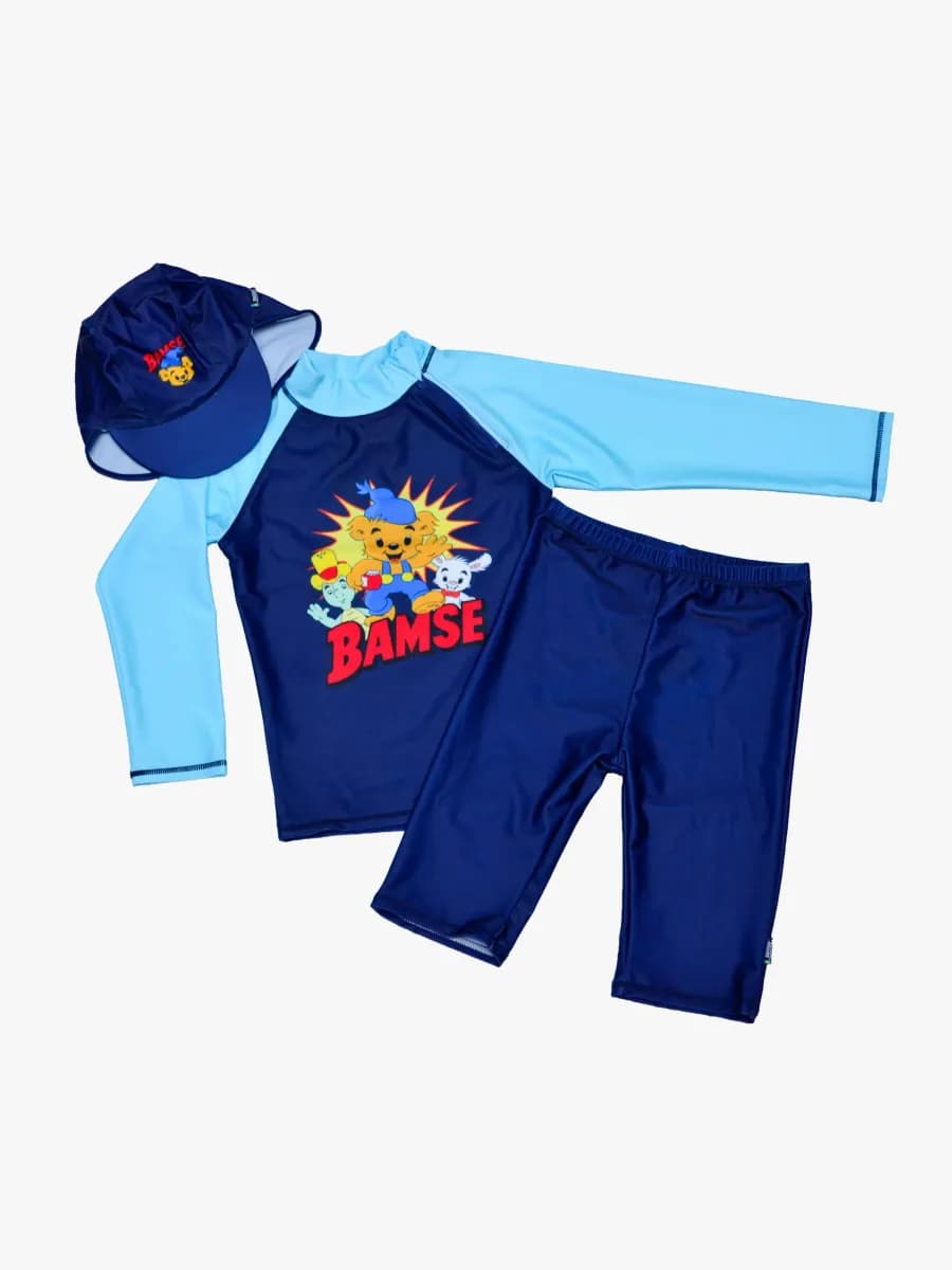 Swimpy Bamse UV-Set 3 Delar, Blå, 110-116