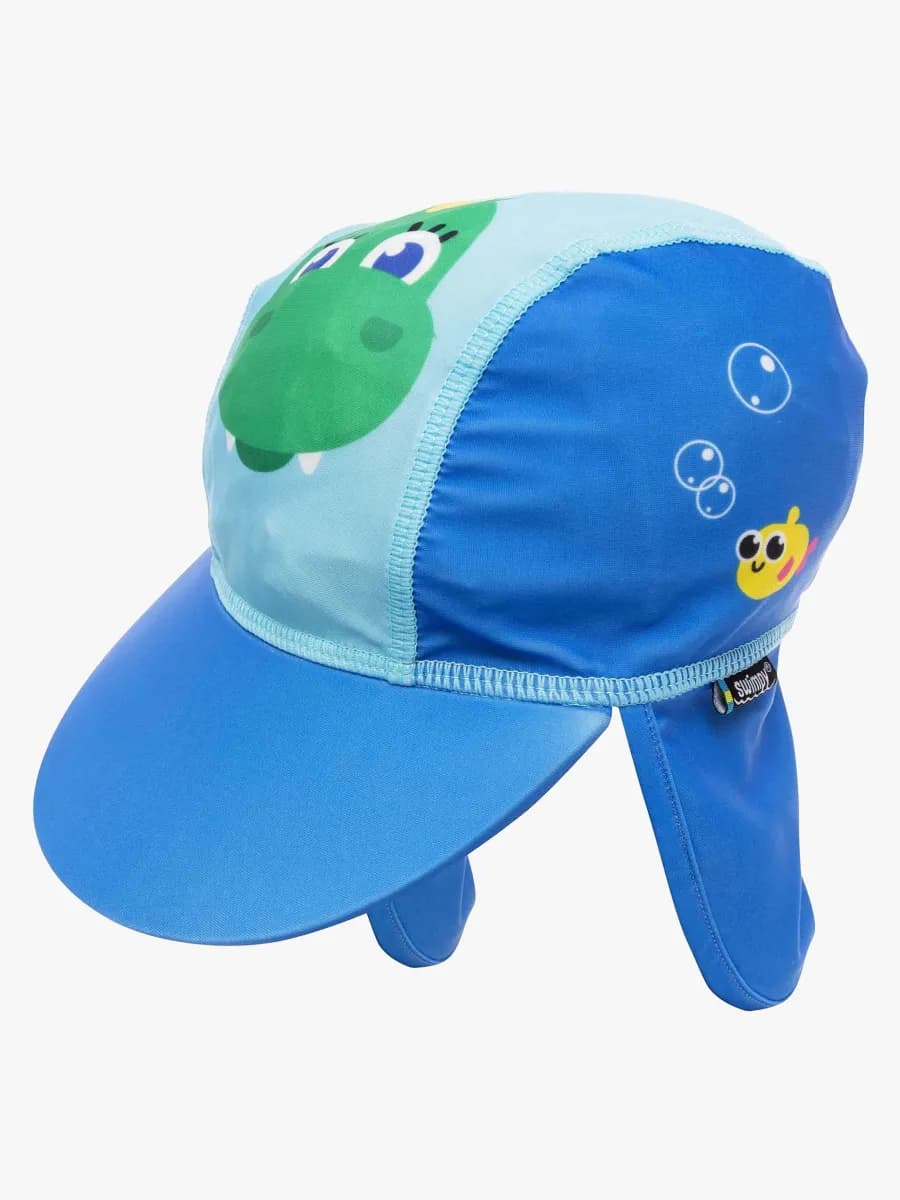 Swimpy Bolibompa UV-Mössa, Ljusblå/Mörkblå, 86-92