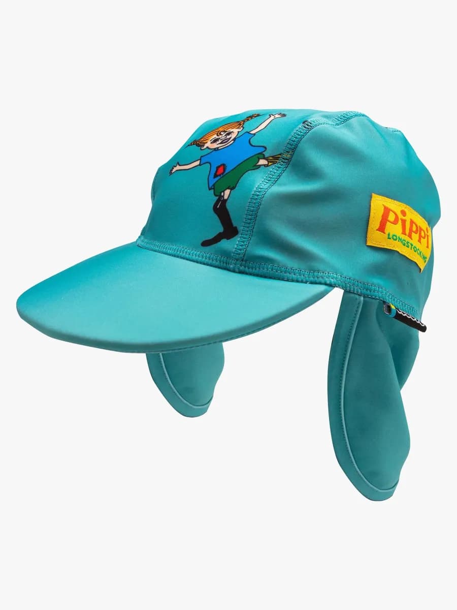Swimpy Pippi Långstrump UV-Mössa, Petrol, 86-92