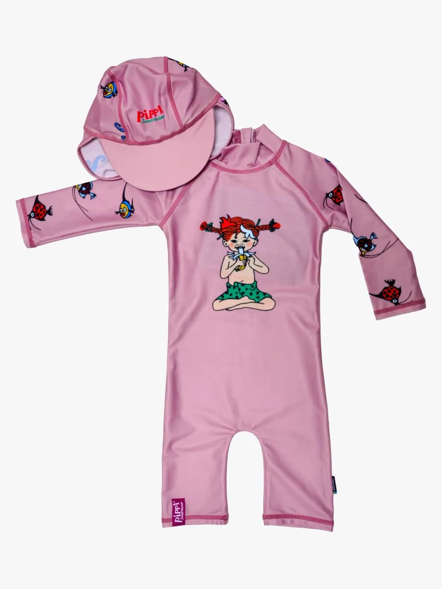 Swimpy Pippi UV-Set 2 Delar, Rosa, 86-92