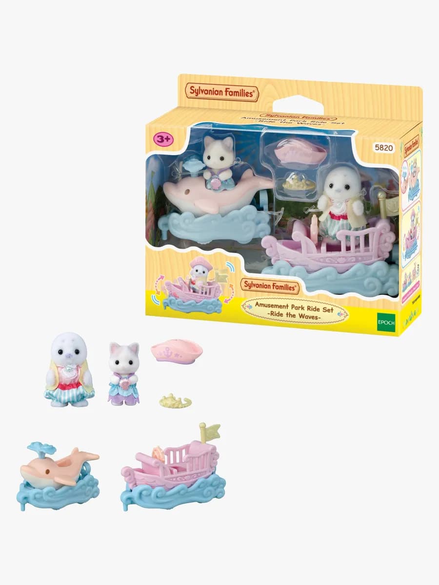 Sylvanian Families Lekset Nöjespark Båt &  Vagn