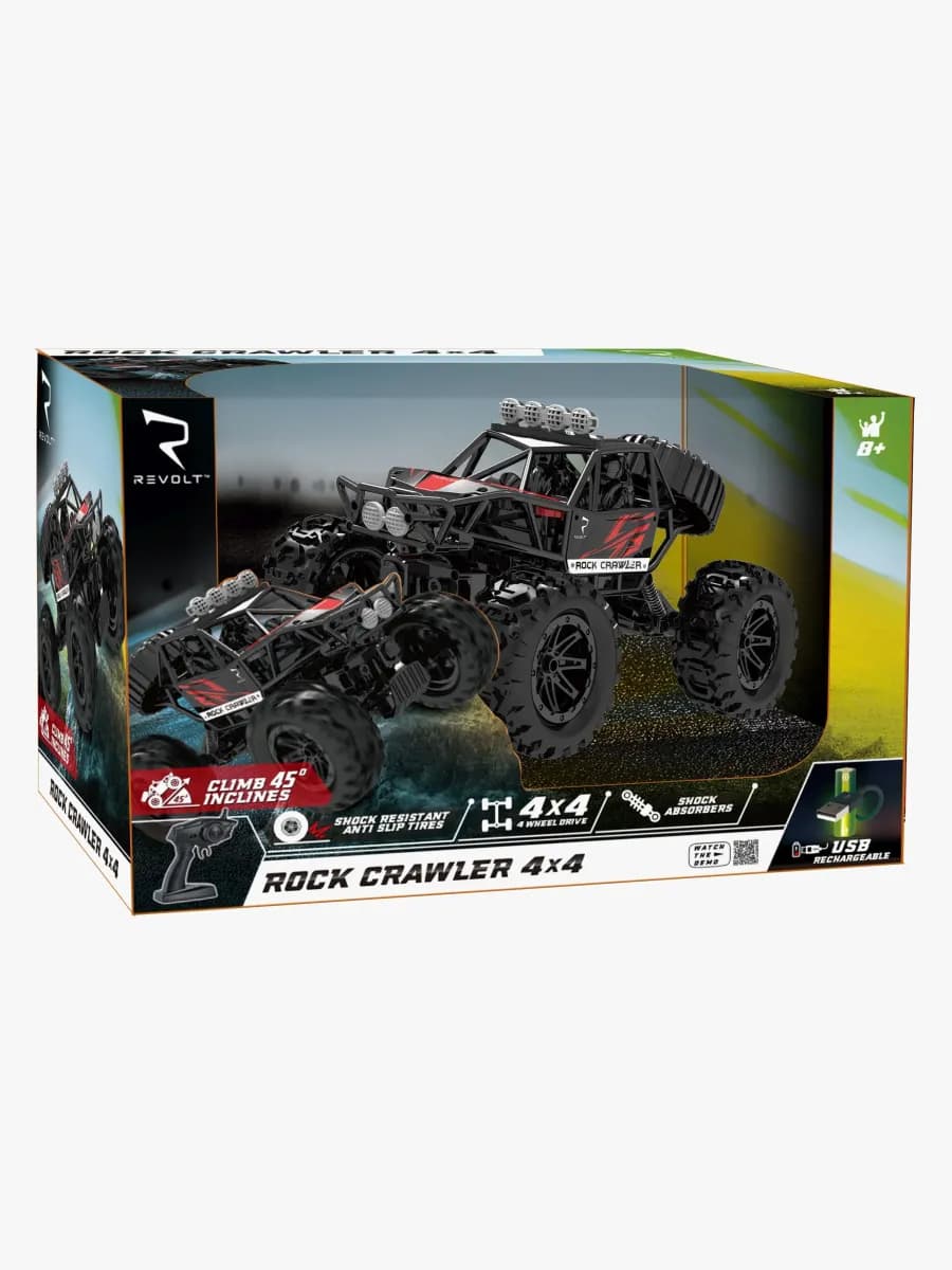 Syma Revolt Rock Crawler 4x4 Radiostyrd Bil, Svart