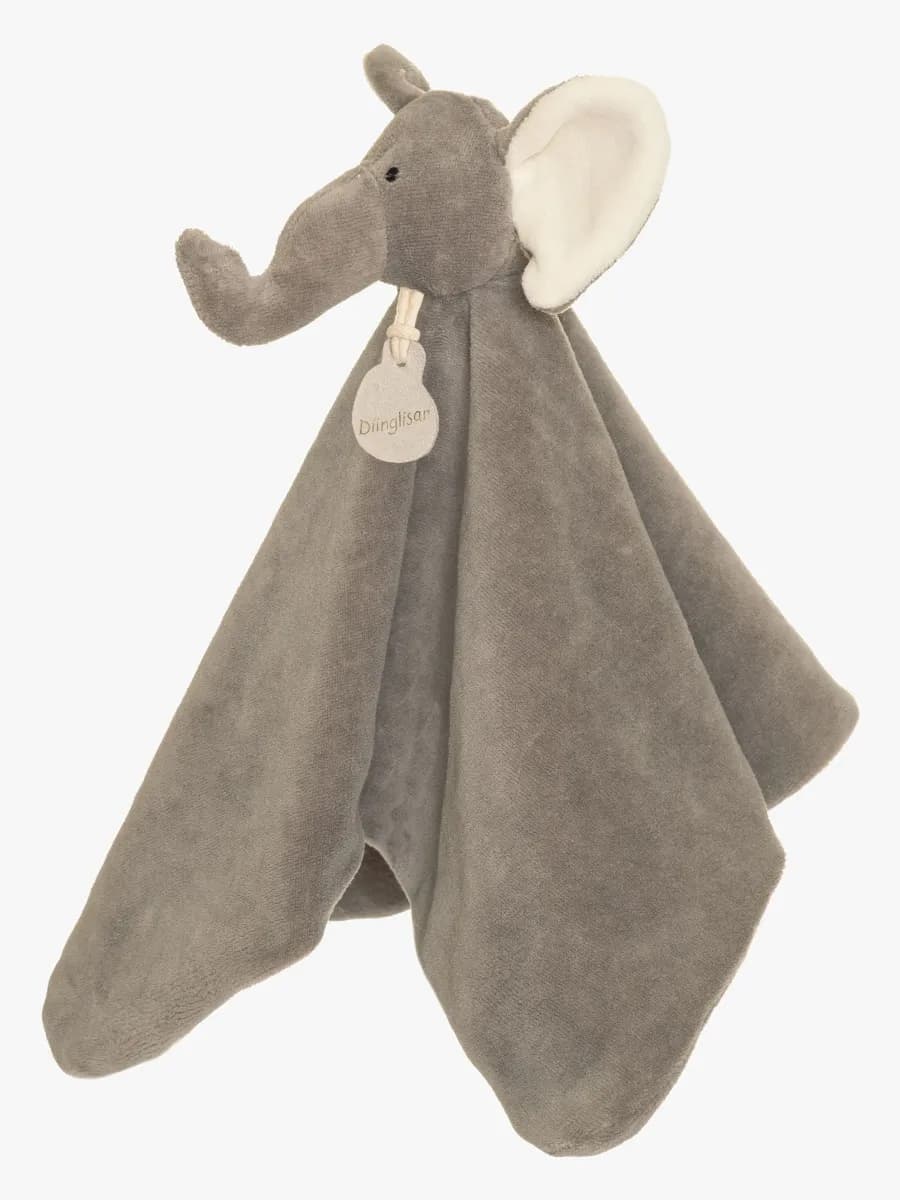 Teddykompaniet Diinglisar  Elefant Snuttefilt, Grey