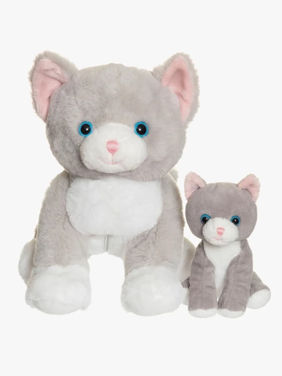 Teddykompaniet Gosedjur Katten Tuva med Kattunge