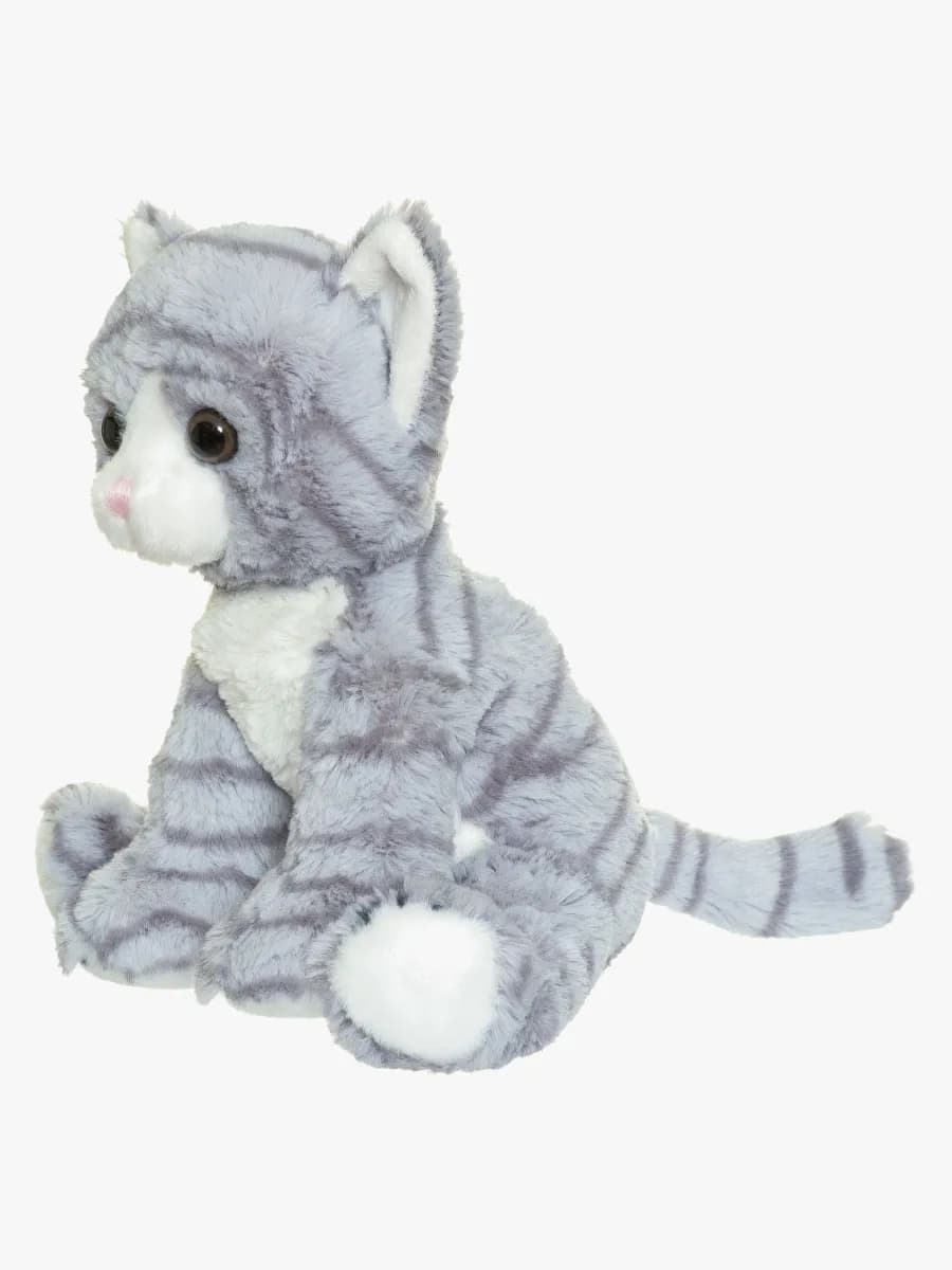 Teddykompaniet Gosedjur Kattkompisar Mio 23 cm, Grårandig