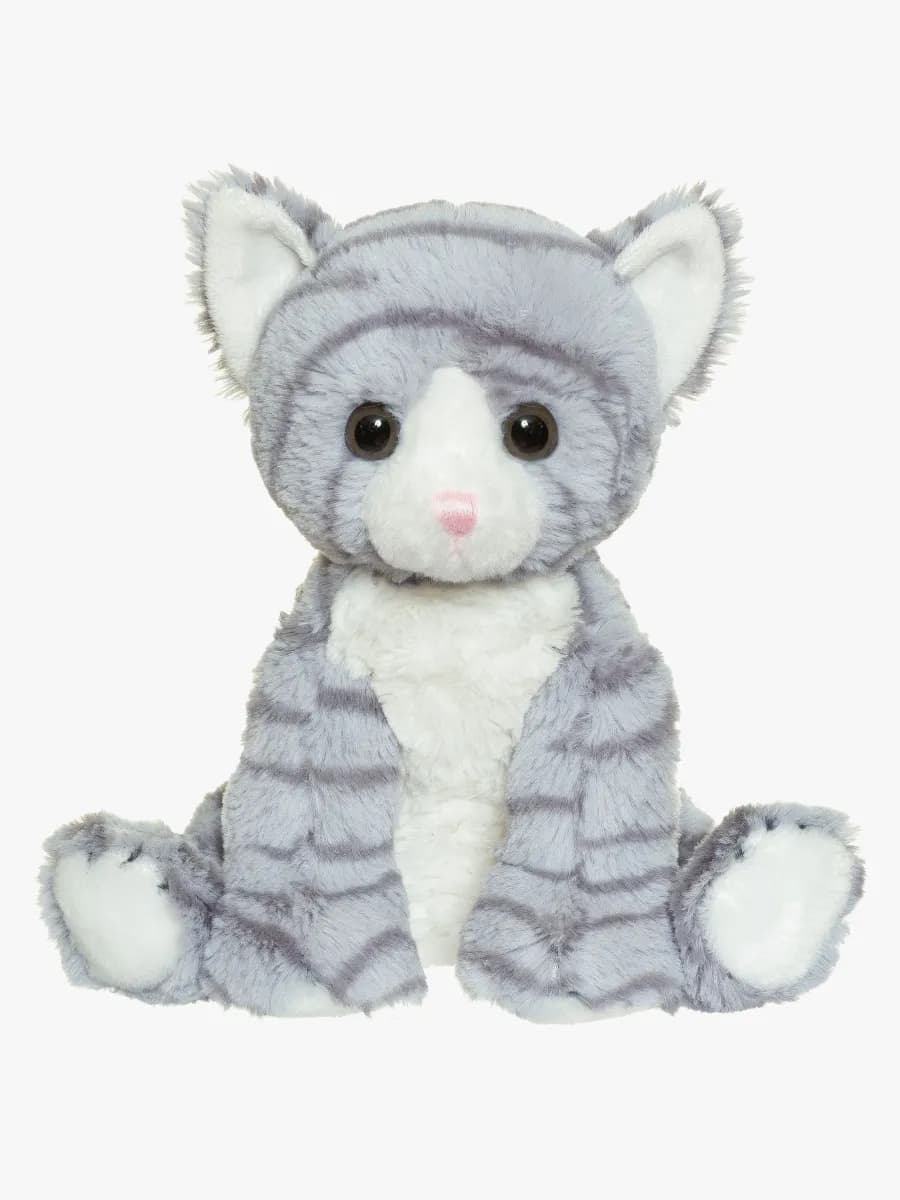 Teddykompaniet Gosedjur Kattkompisar Mio 23 cm, Grårandig