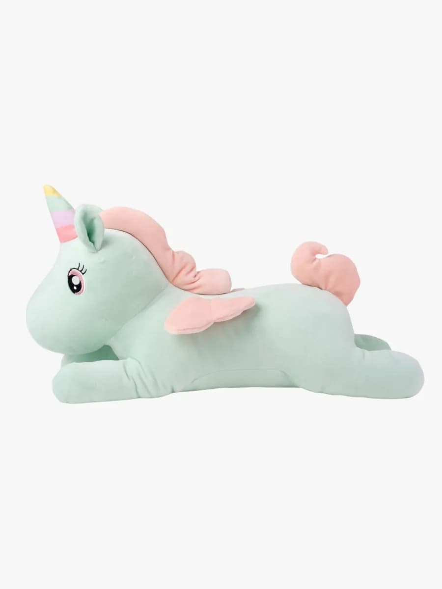 Teddykompaniet Gosedjur Liggande Enhörning 52 cm, Grön