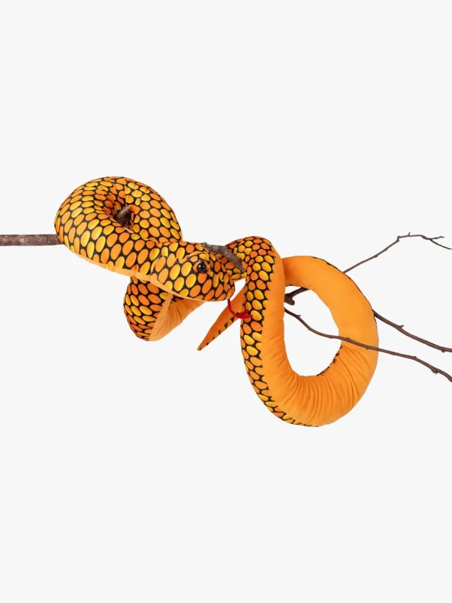 Teddykompaniet Gosedjur Orm 200 cm, Orange