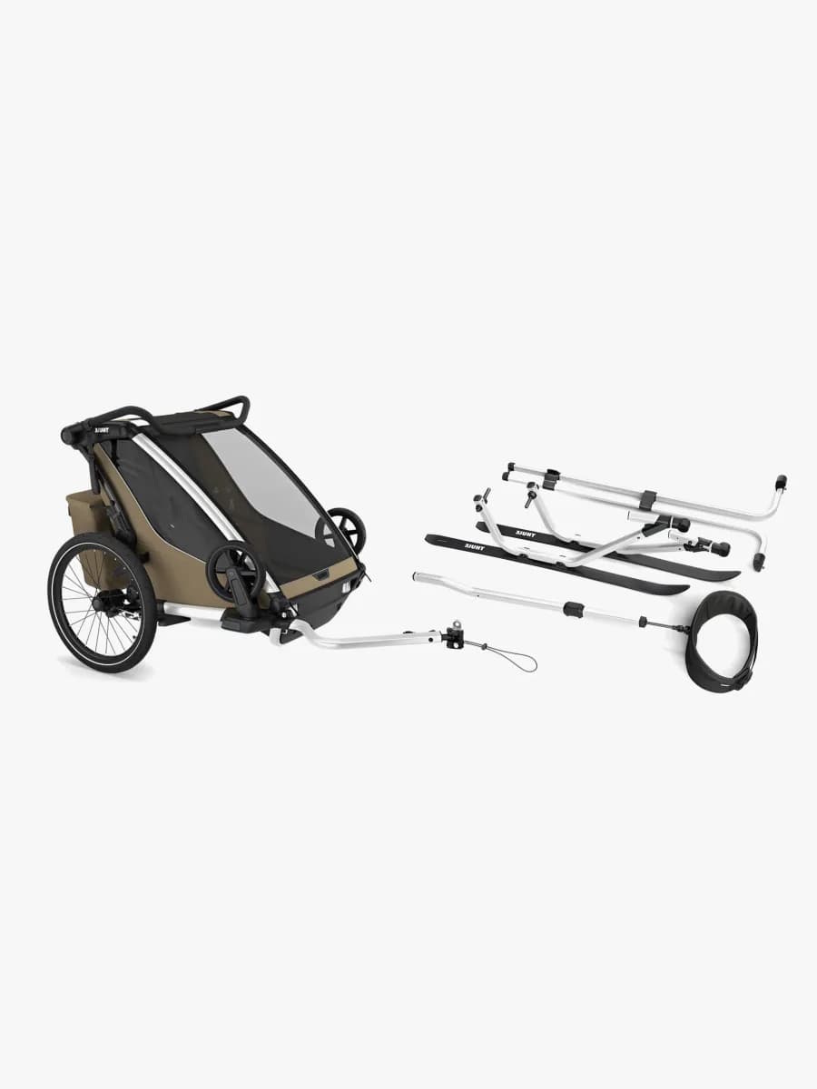 Thule Chariot Cross 2 Cykelvagn inkl. Skidset, Khaki G3