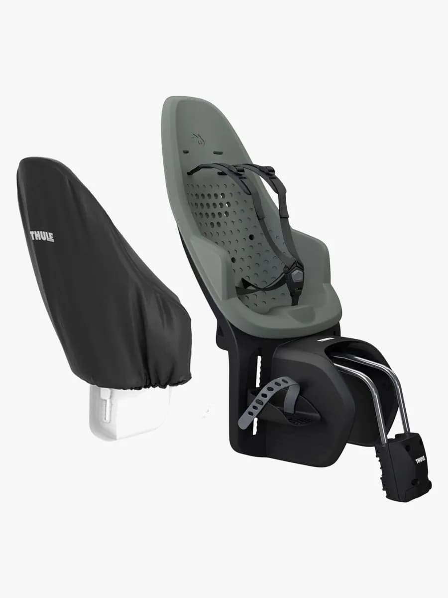 Thule Yepp 2 Maxi Frame Mount Cykelsits inkl. Regnskydd, Agave