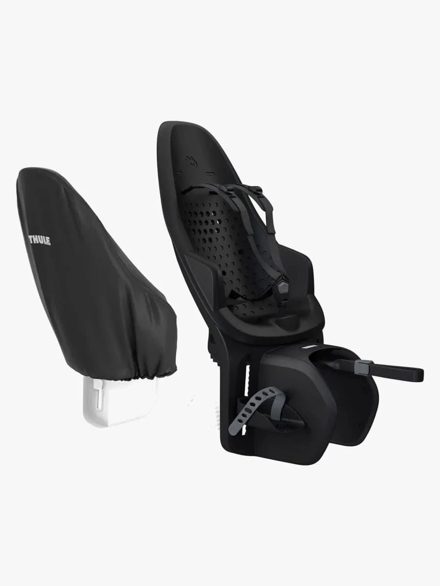 Thule Yepp 2 Maxi MIK HD Rack Mount Cykelsits inkl. Regnskydd, Black