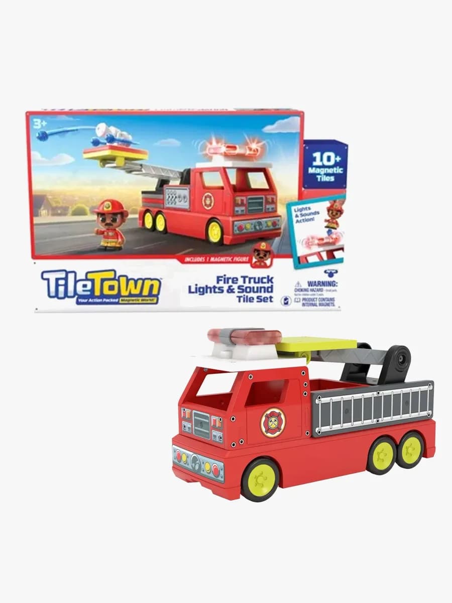 Tile Town Brandbil Magnetset 17 Bitar