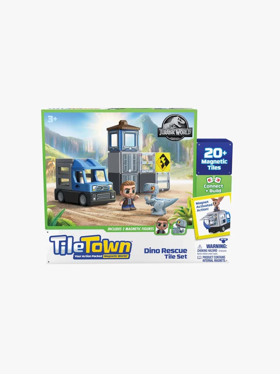 Tile Town Jurassic World Dino Rescue Magnetset 20 Bitar