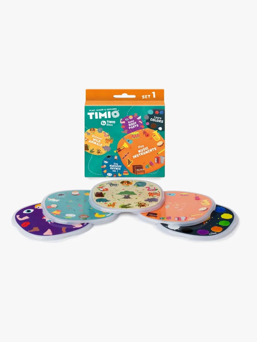 TIMIO Skivpaket 1, Färger Kropp &  Musik 5-i-1