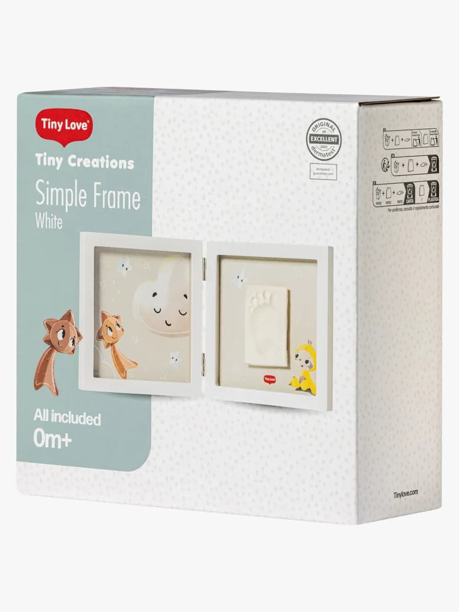 Tiny Love Babyprint Ram Handavtryck Enkel, Vit