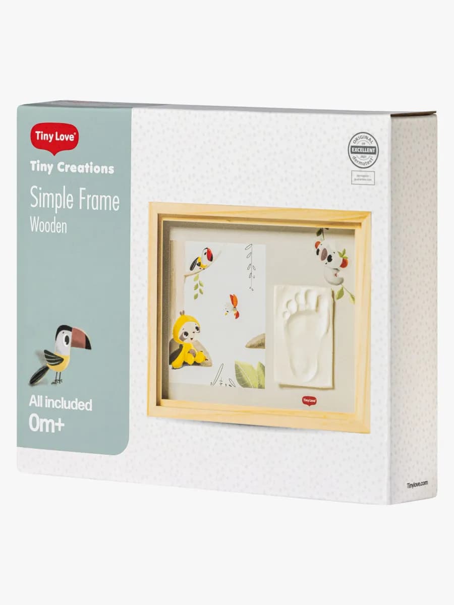 Tiny Love Babyprint Ram Handavtryck Enkel, Wooden
