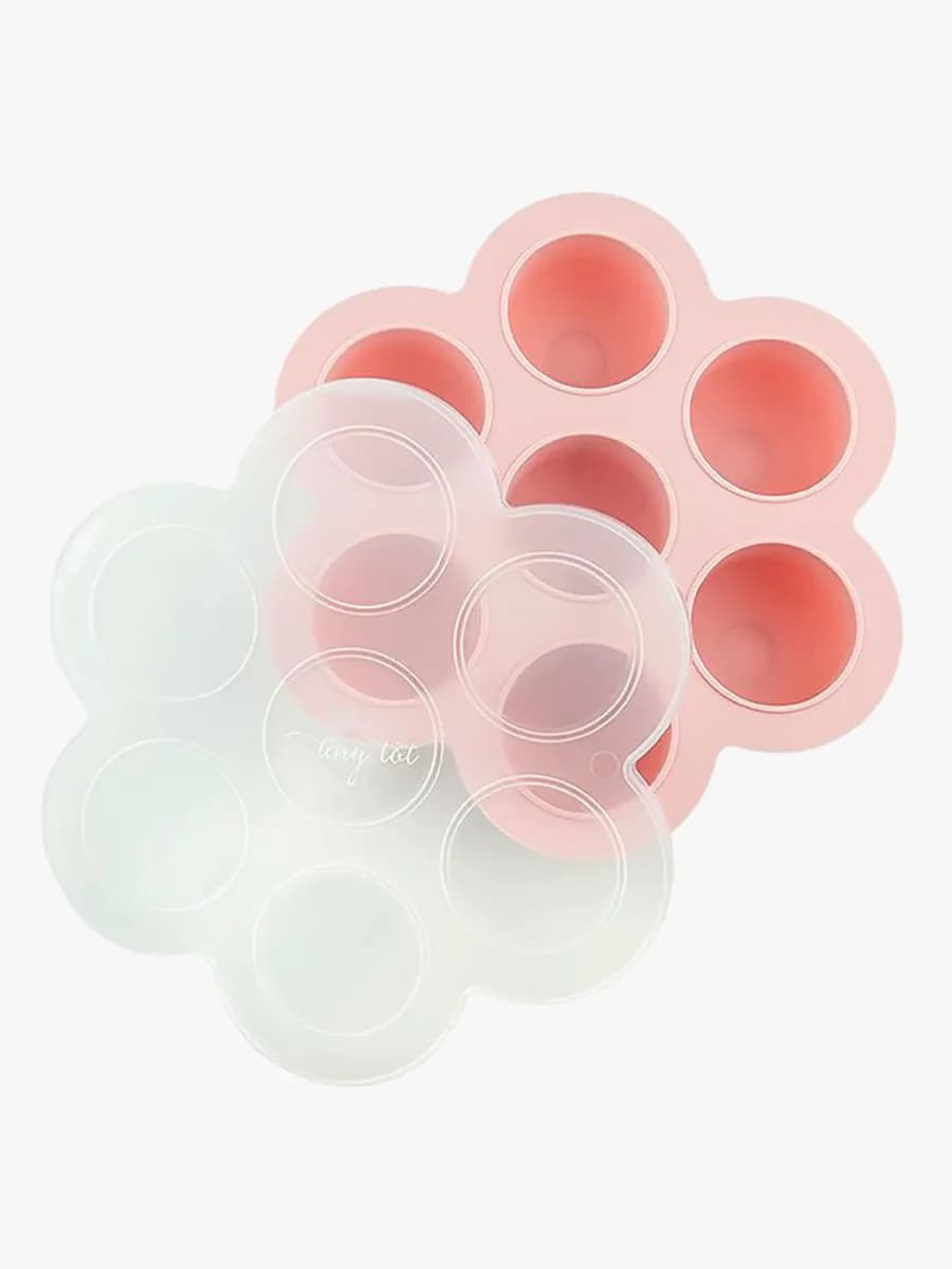 Tiny Tot Portionsform med lock 7 fack (Smokey Rose)