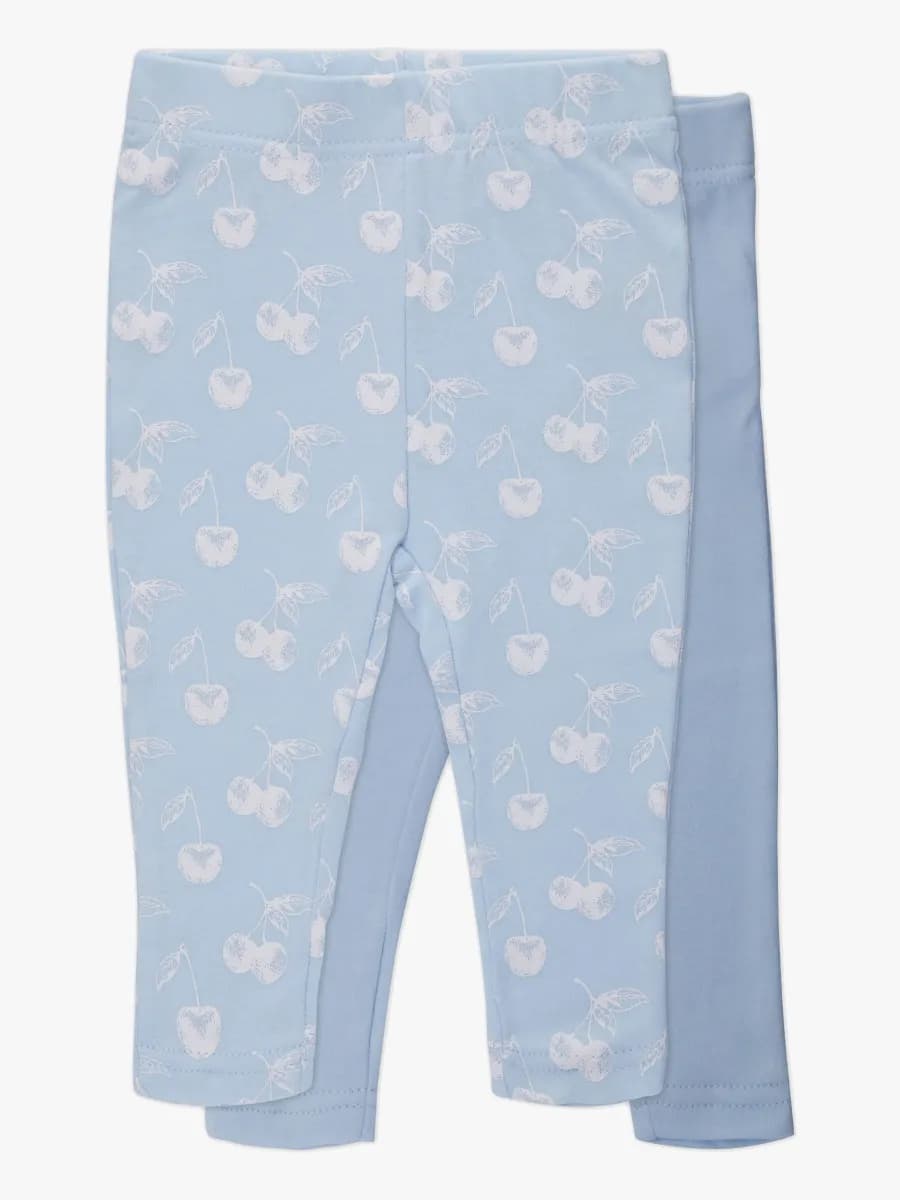 Tiny Treasure Lexi Leggings 2-Pack, Baby Blue 80