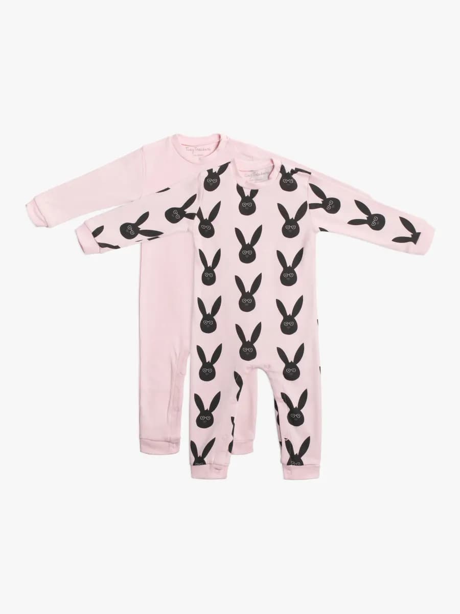 Tiny Treasure Maxime Jumpsuit 2-pack, Pink 56