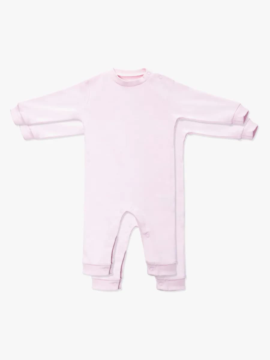Tiny Treasure Maxime Jumpsuit 2-Pack, Pink 80