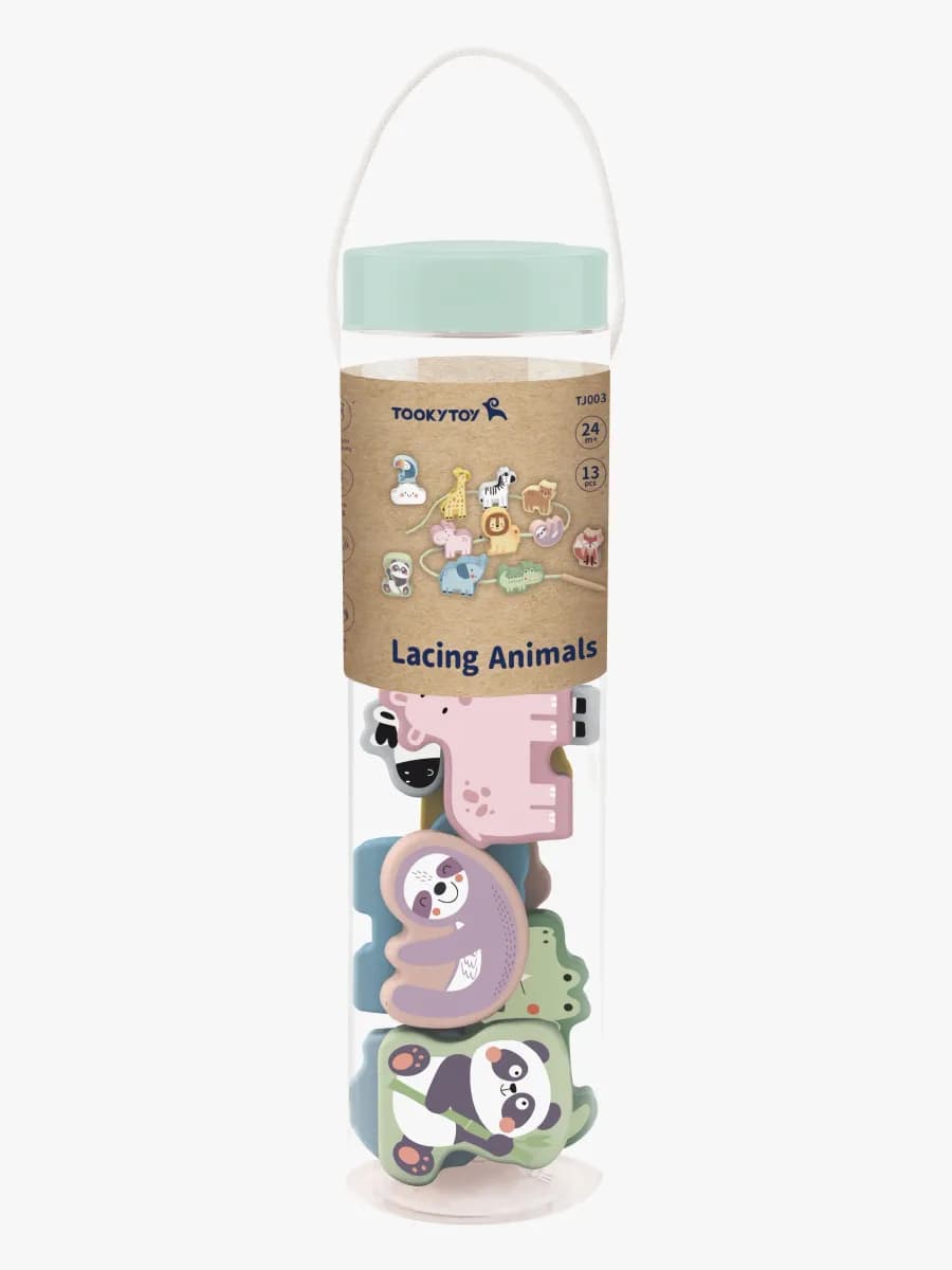 Tooky Toy Lacing Animals Aktivitetsleksak