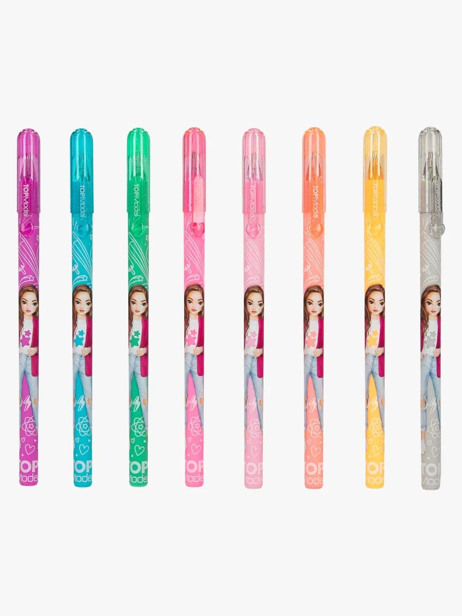 TOPModel Glittergelpennor 8-Pack