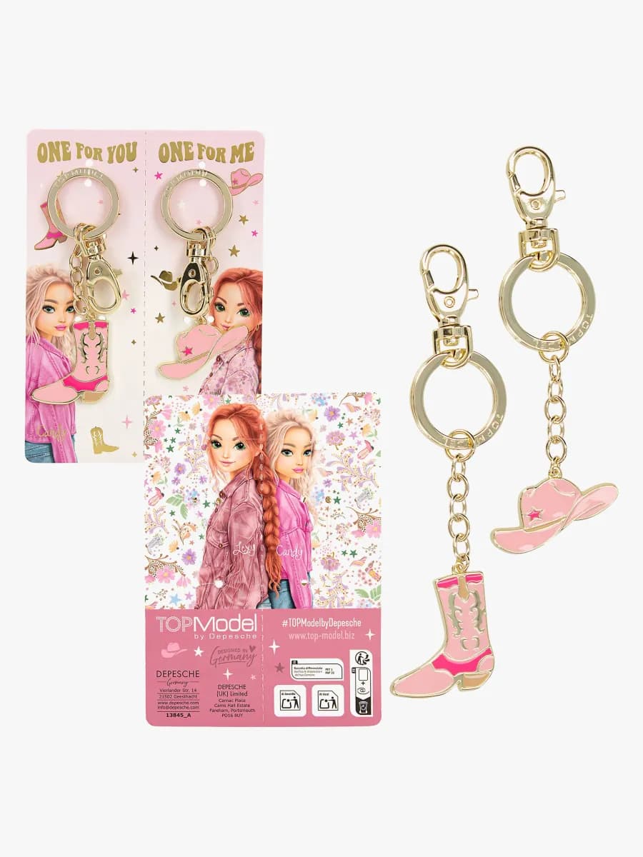 TOPModel Nyckelringar BFF Cowgirl 2-Pack, Blandad