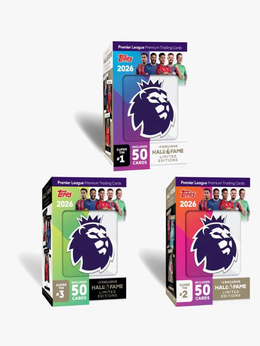 Topps Premier League Samlarkort Startpaket Super Tin 53 st