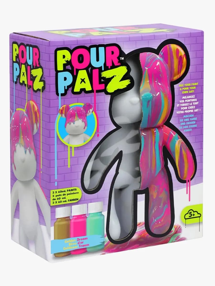 TOYMONSTER POUR PALZ DIY-set Måla Din Egen Björn, Golden Dream