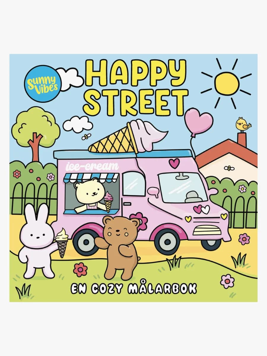 Happy Street En Cozy Målarbok