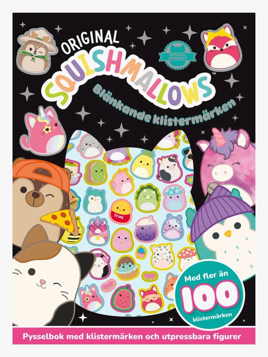 Tukan Förlag Squishmallows: Blänkande Klistermärken Pysselbok