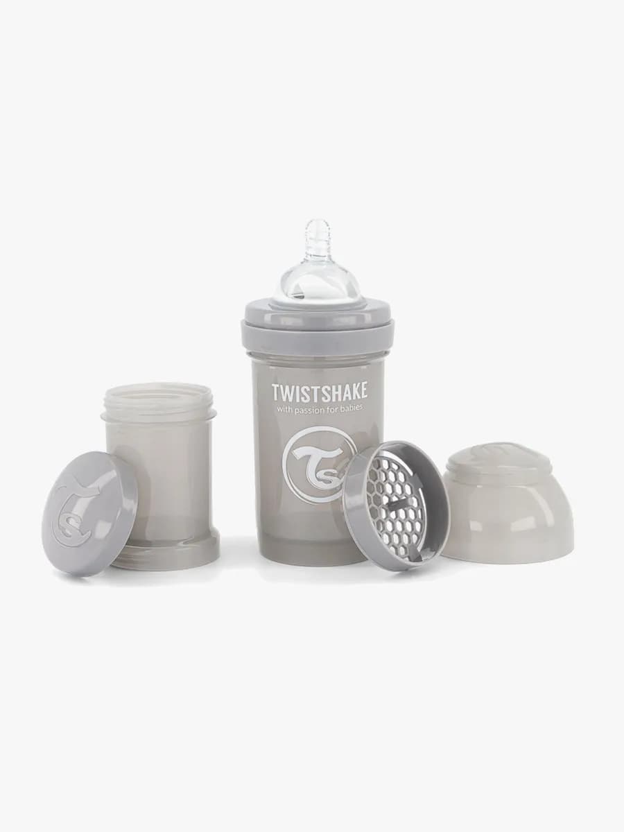 Twistshake Anti-Kolik Nappflaska 180 ml, Grå - Bäst i test