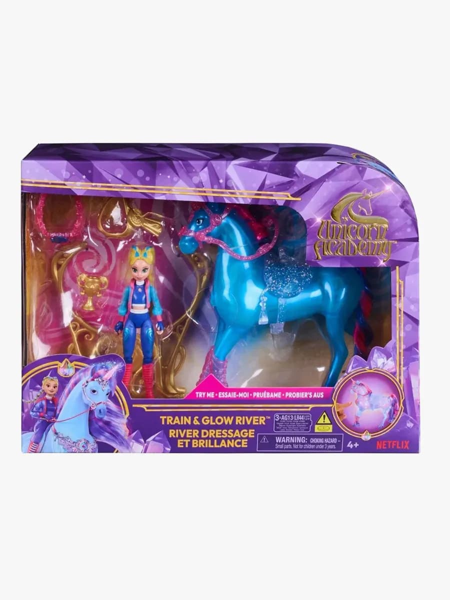 Unicorn Academy Figurset Isabel &  River: Train &  Glow
