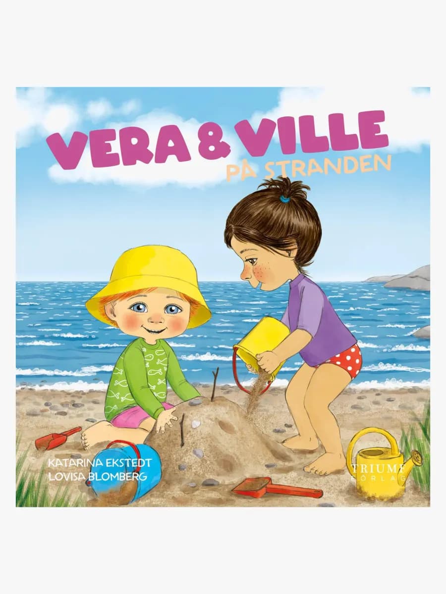 Vera och Ville på stranden