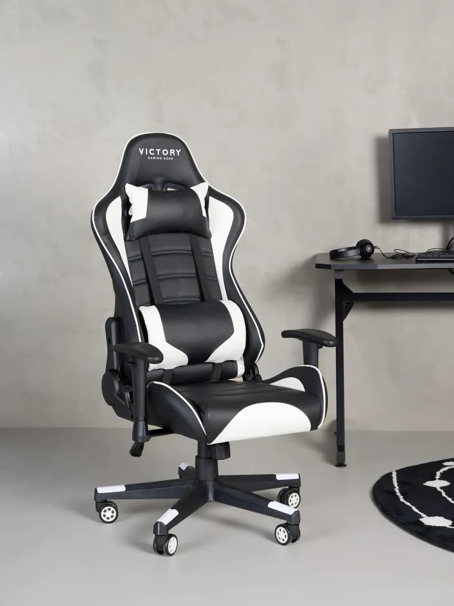 Victory Future Gamingstol, Svart/Vit