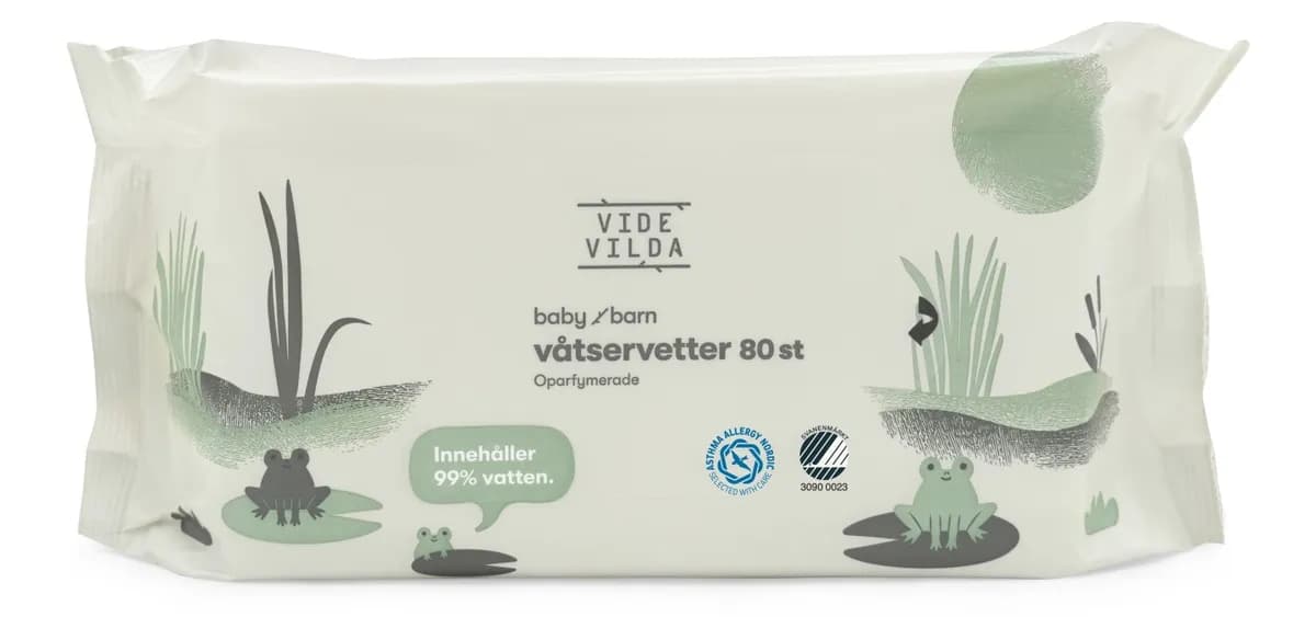 Vide Vilda Våtservetter 80 st