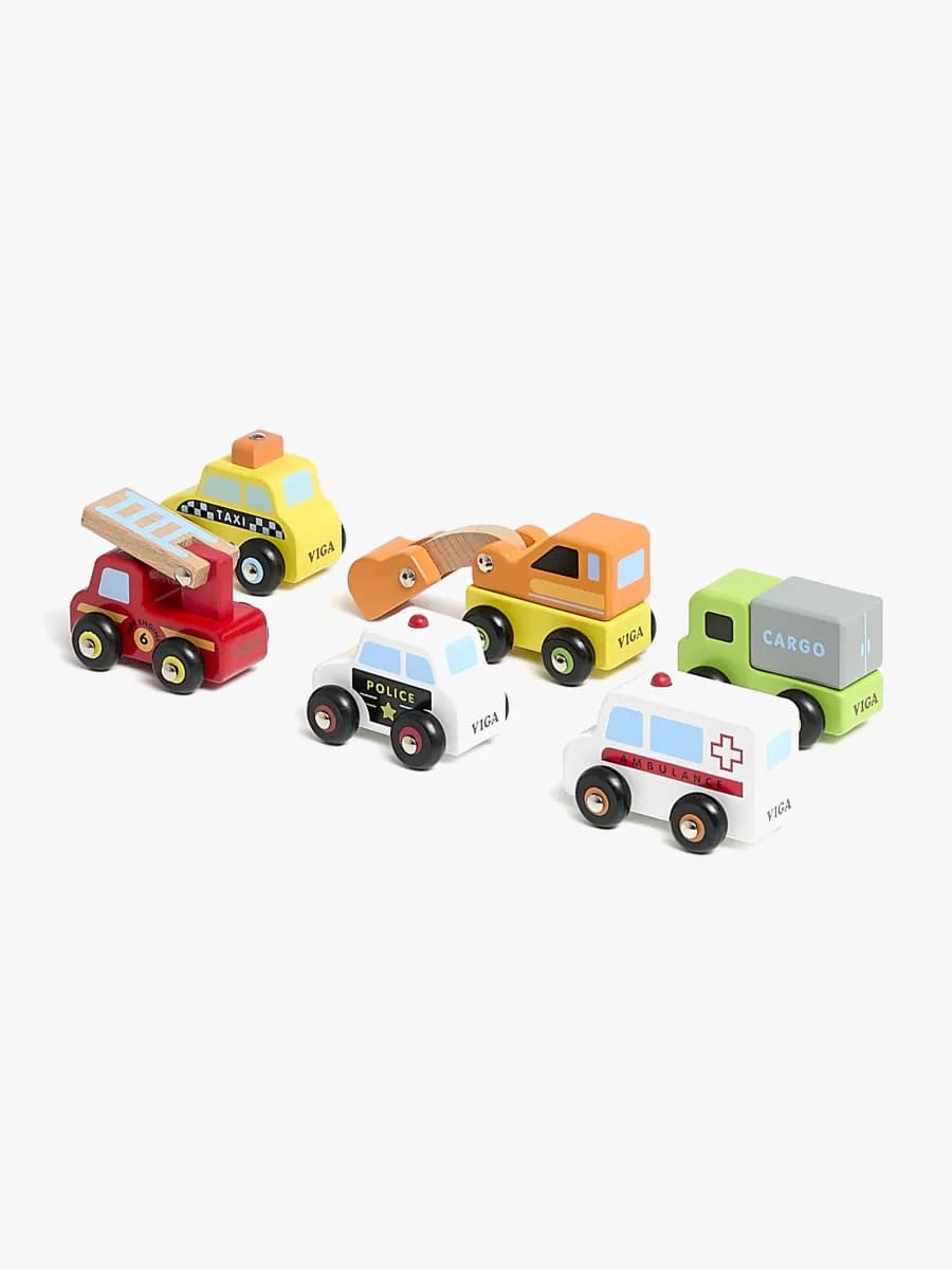 VIGA Mini Fordonsset 6 st