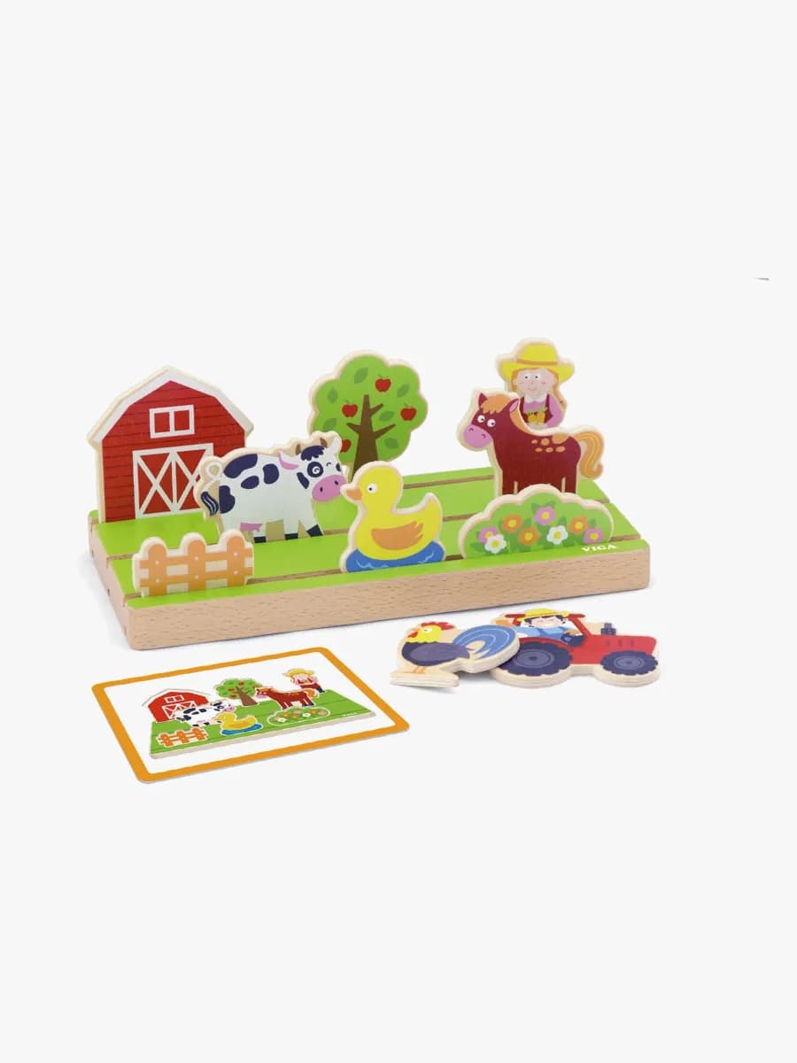 VIGA Träleksaker Pirat Och Bonde 2-i-1