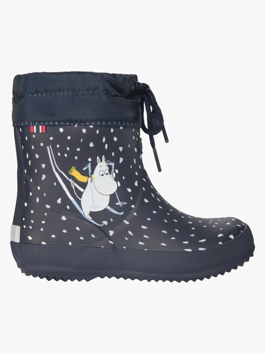 Viking Alv Indie Moomin Fodrade Gummistövlar, Navy, 22