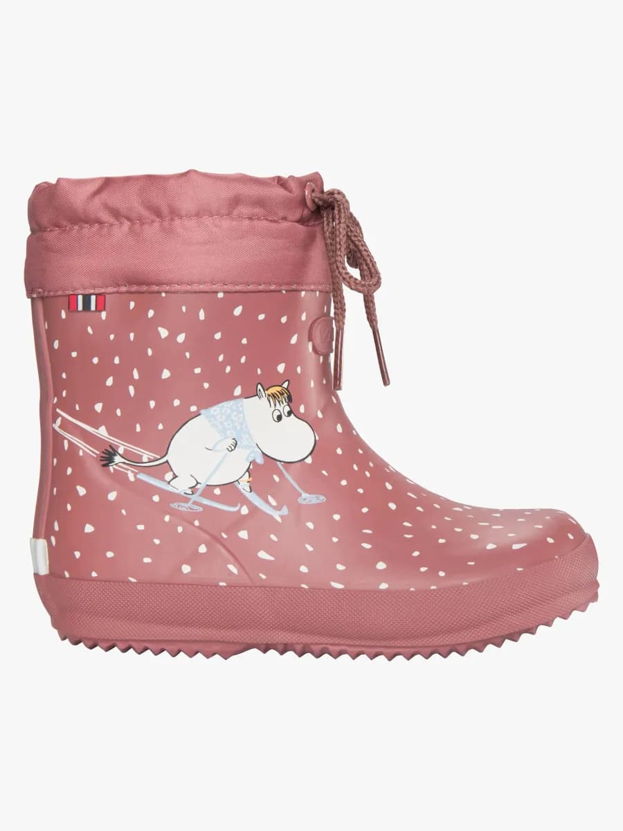 Viking Alv Indie Moomin Fodrade Gummistövlar, Peach, 26