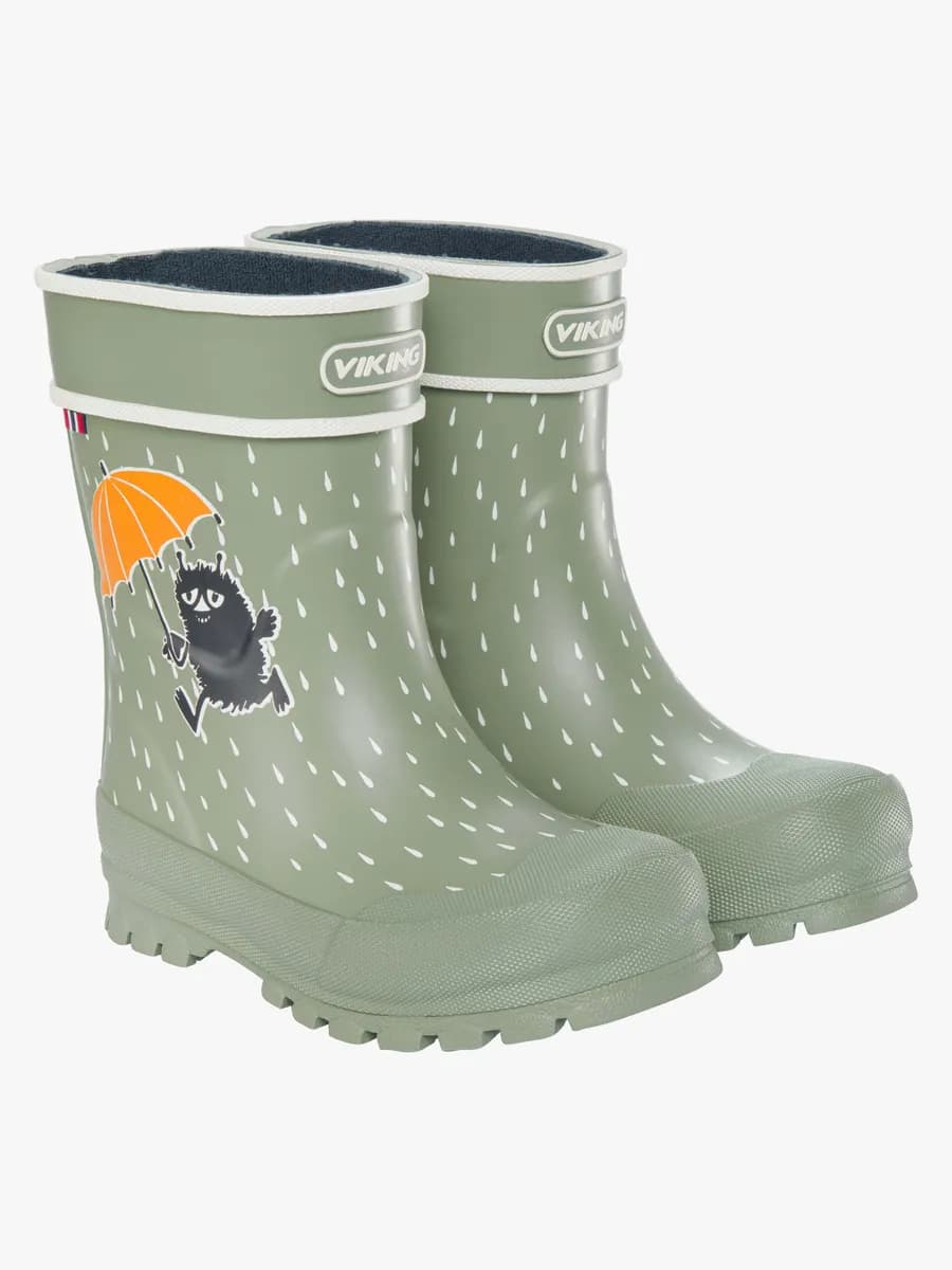 Viking Alv Jolly Mumin Gummistövlar, Green, 24