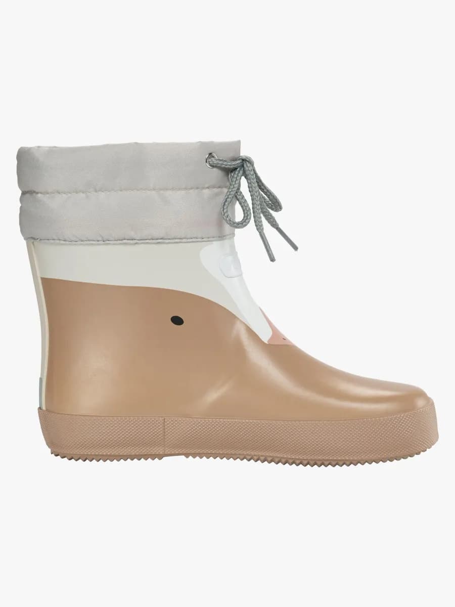Viking Alv Paw Print Barefoot Gummistövlar, Beige, 22