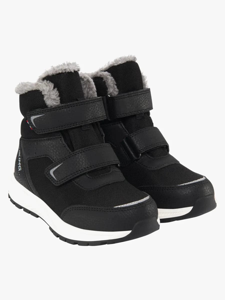 Viking Equip Warm WP 2V Vinterkängor, Svart/Grå, 29