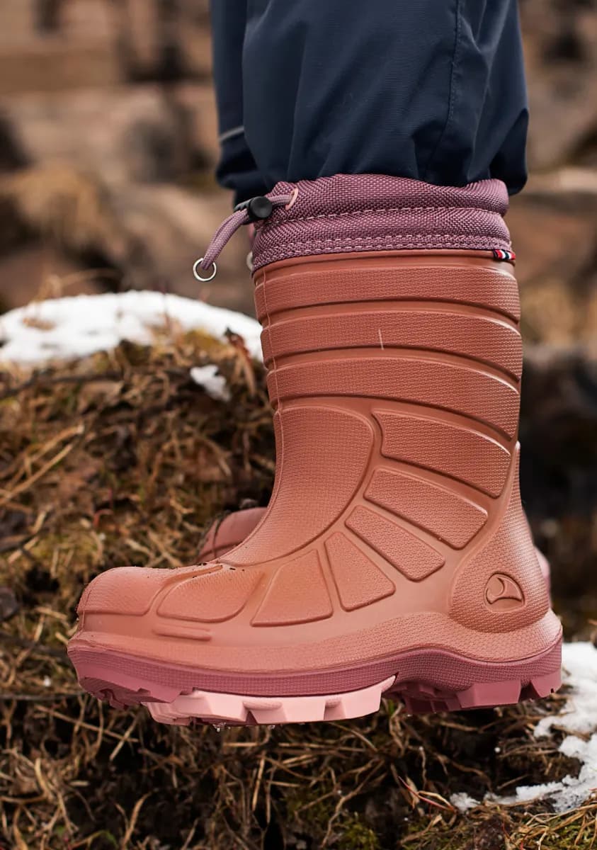 Viking Extreme  Fodrade Gummistövlar, Pink/Dark Pink, 22