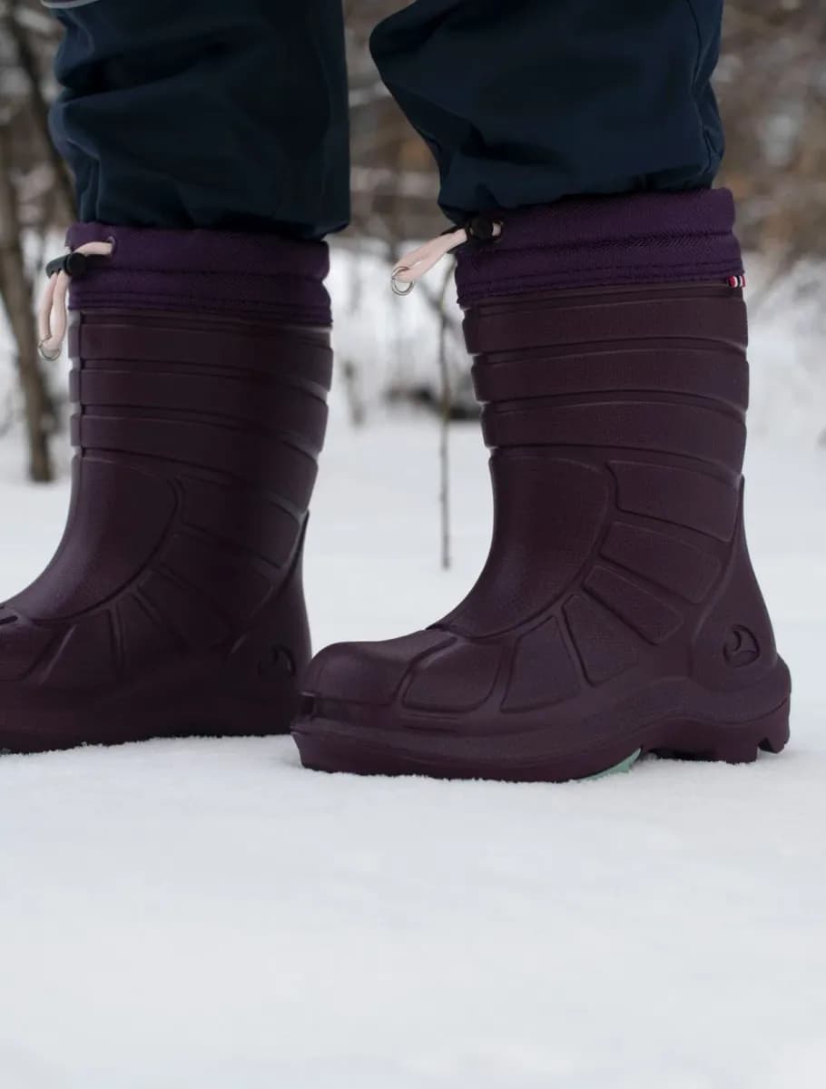 Viking Extreme  Fodrade Gummistövlar, Plum, 24