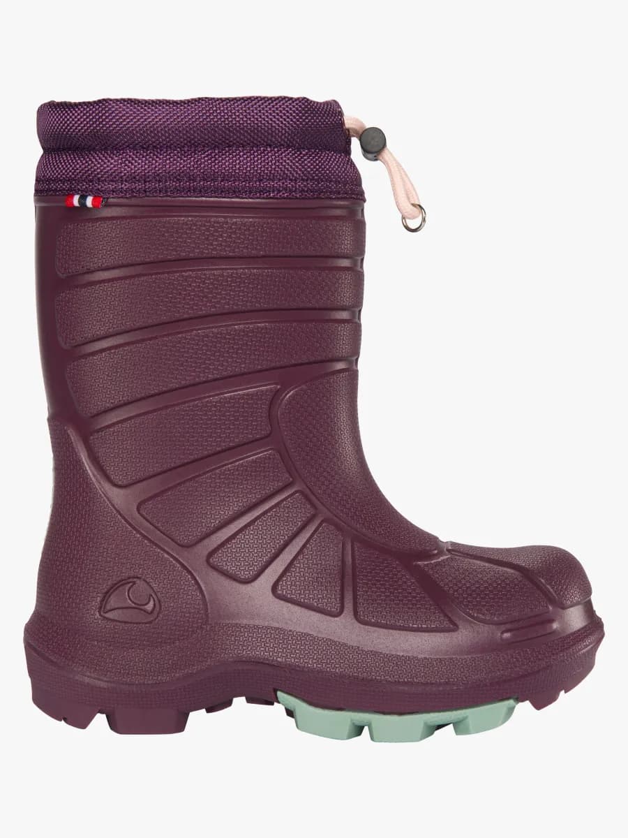 Viking Extreme  Fodrade Gummistövlar, Plum, 24